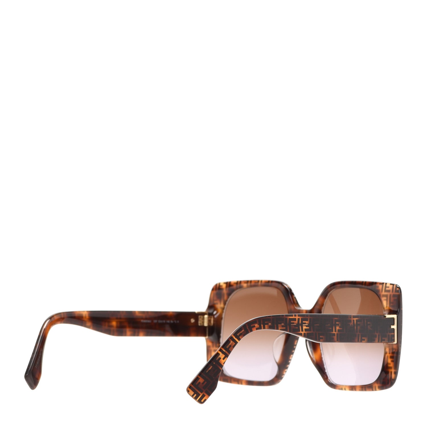 Fendi Acetate Fendi Bold Sunglasses FE40036U Havana Black 4 of 8