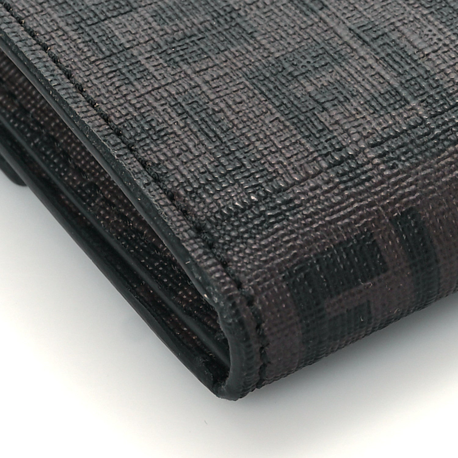 Fendi Zucchino Spalmati Forever Continental Wallet Moro Black 6 of 7