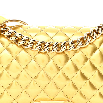 Chanel Metallic Patent Calfskin Quilted Medium Boy Flap Gold 8 of 15