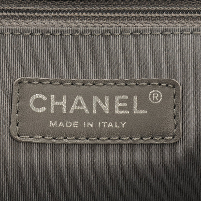 Chanel Crumpled Lambskin Quilted Maxi Chain Around Flap Navy 6 of 7