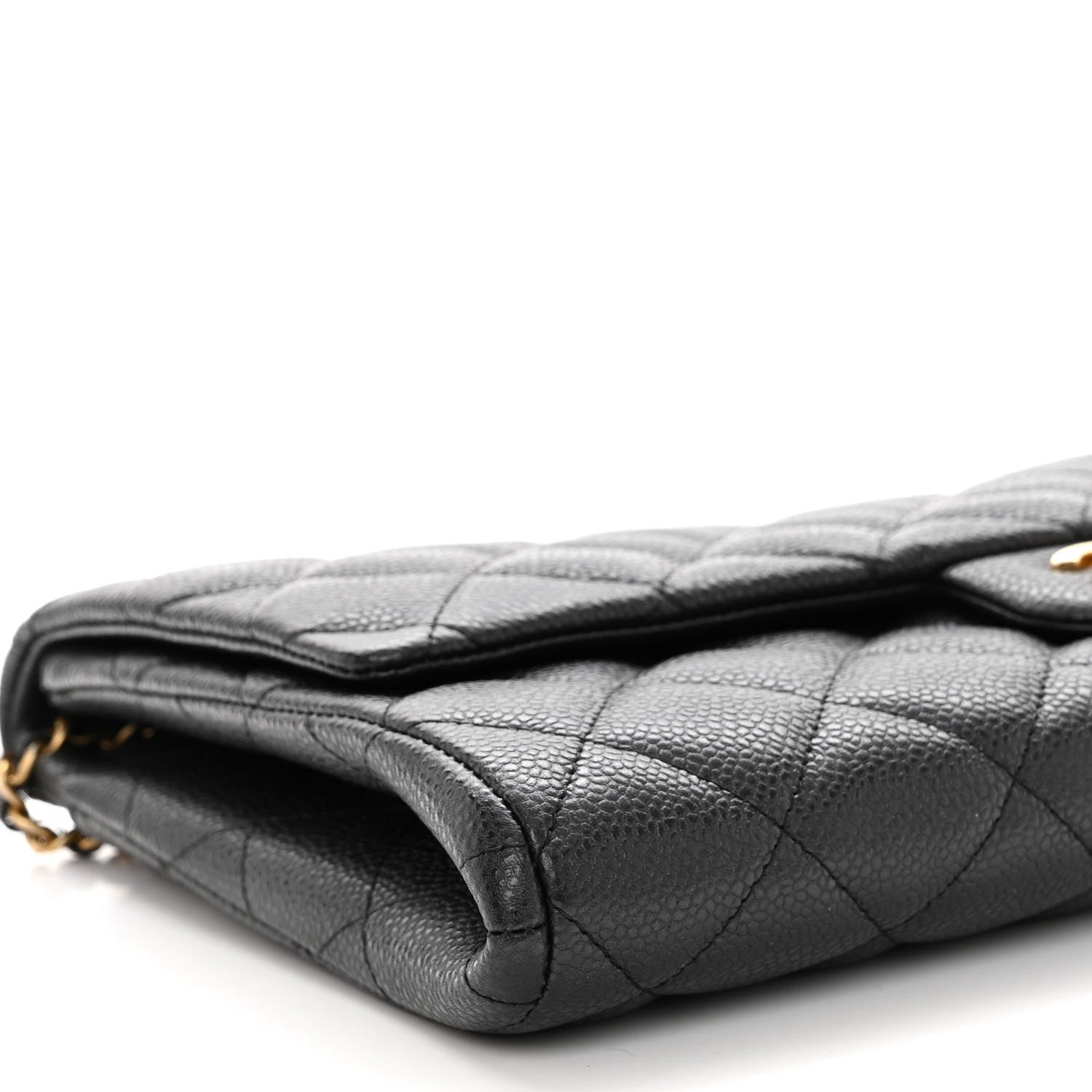 Chanel Caviar Quilted Clutch With Chain Flap Black 9 of 10