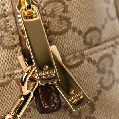 Gucci GG Monogram Web Mini Boston Bag Sand Dark Brown 11 of 11