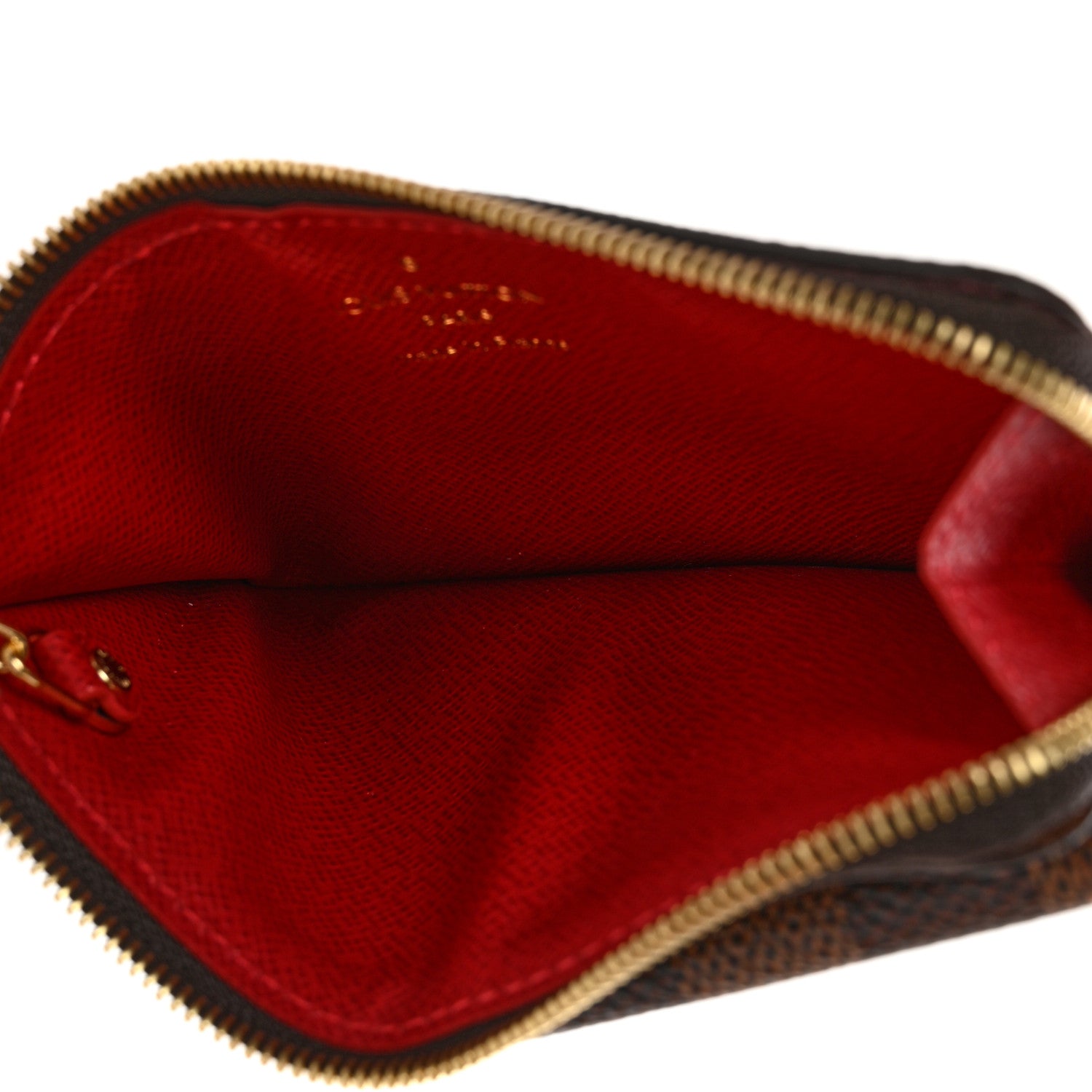 Louis Vuitton Damier Ebene Recto Verso Card Holder Red 4 of 9