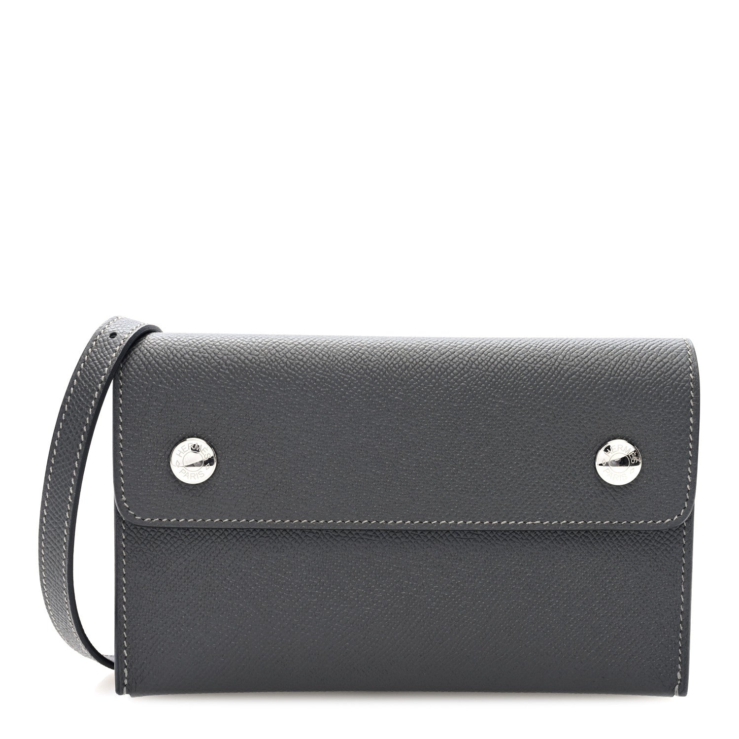 Hermes Epsom Hermesnap Wallet Gris Meyer 1 of 11