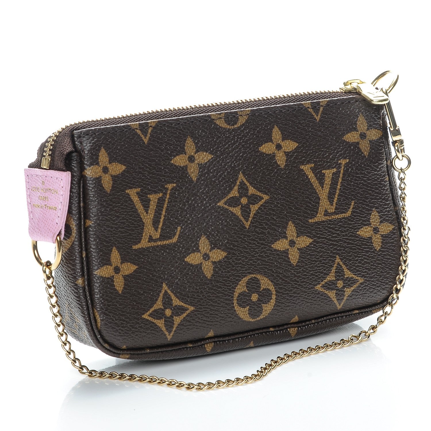 Louis Vuitton Monogram 2016 Christmas Animation Mini Pochette Accessories Rose Ballerine 3 of 8