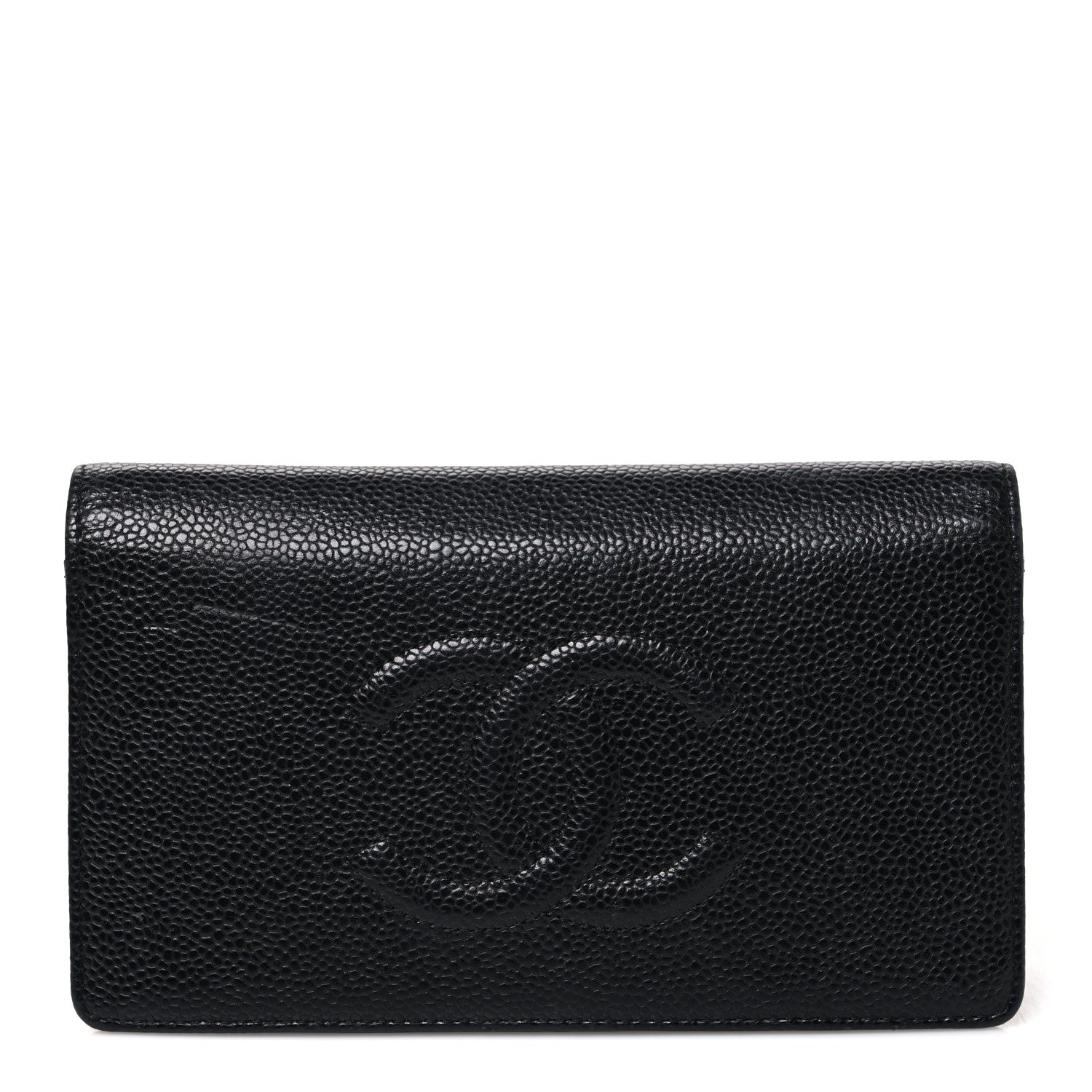Chanel Caviar Timeless CC Yen Wallet Black 1 of 8