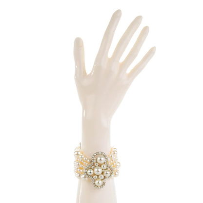 Chanel Pearl Multi Strand Bracelet Silver 2 of 4