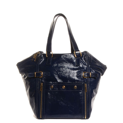 Saint Laurent Patent Medium Downtown Navy 1 of 8