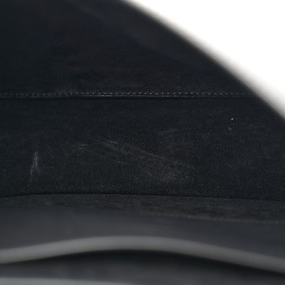 Saint Laurent Smooth Calfskin Monogram Medium Kaia Satchel Black 5 of 13