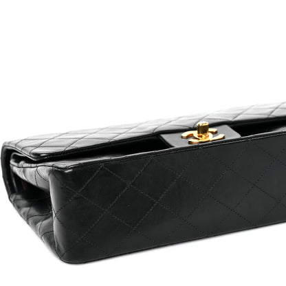 Chanel Lambskin Quilted Medium Double Flap Black 9 of 12