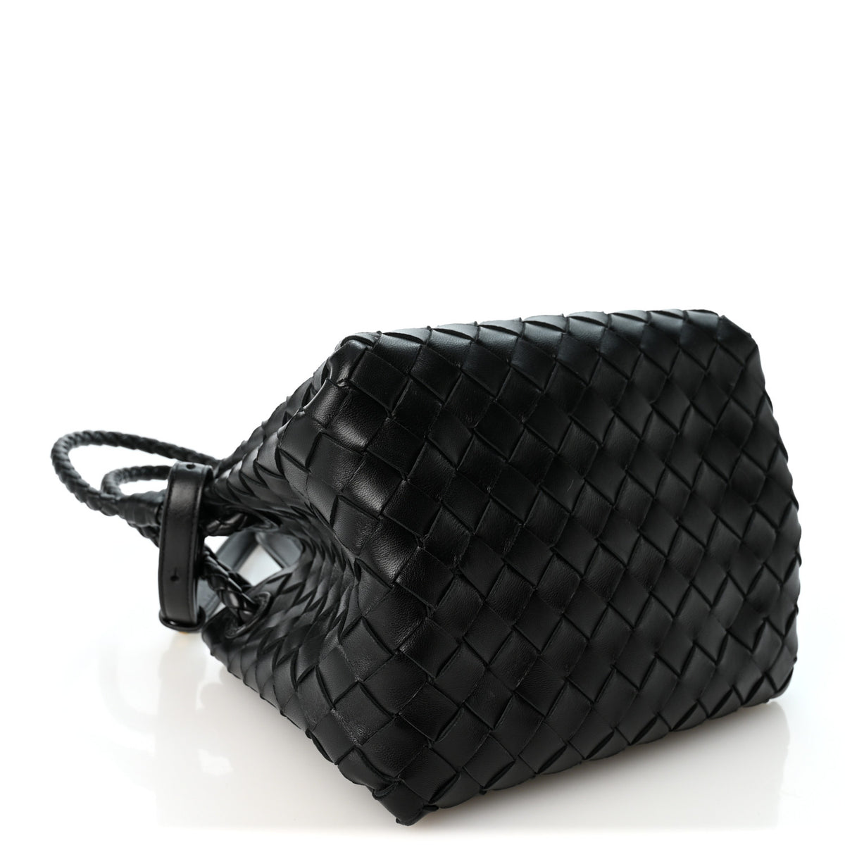 Bottega Veneta Nappa Intrecciato Small Parachute Shoulder Bag Black 4 of 9