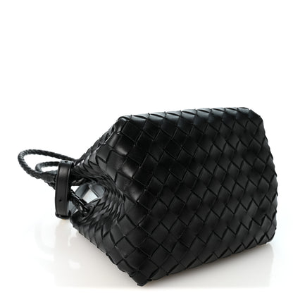 Bottega Veneta Nappa Intrecciato Small Parachute Shoulder Bag Black 4 of 9
