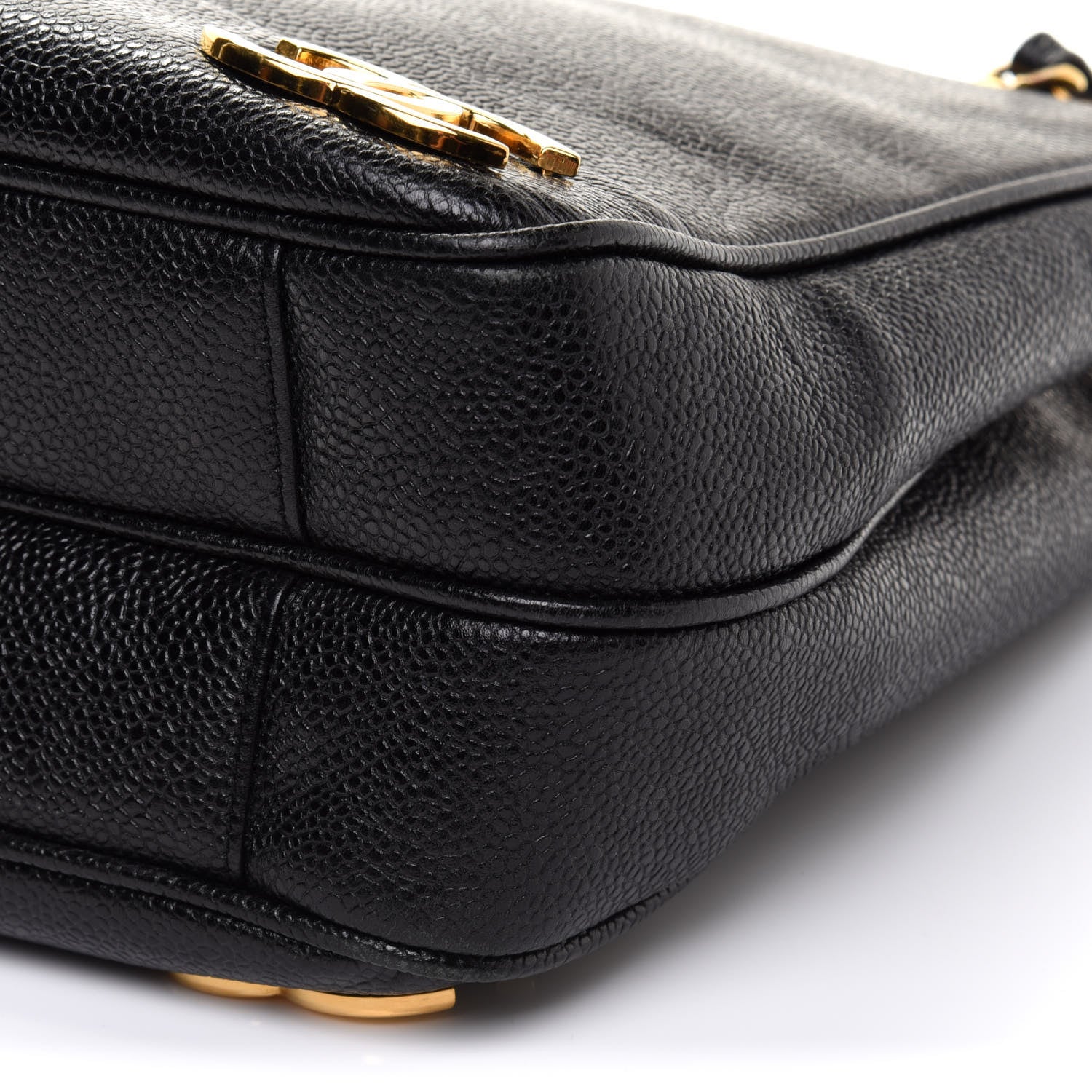 Chanel Caviar CC Shoulder Bag Black 10 of 14