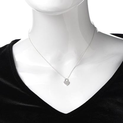 Tiffany Sterling Silver Return to Tiffany Heart Lock Pendant Necklace 2 of 6