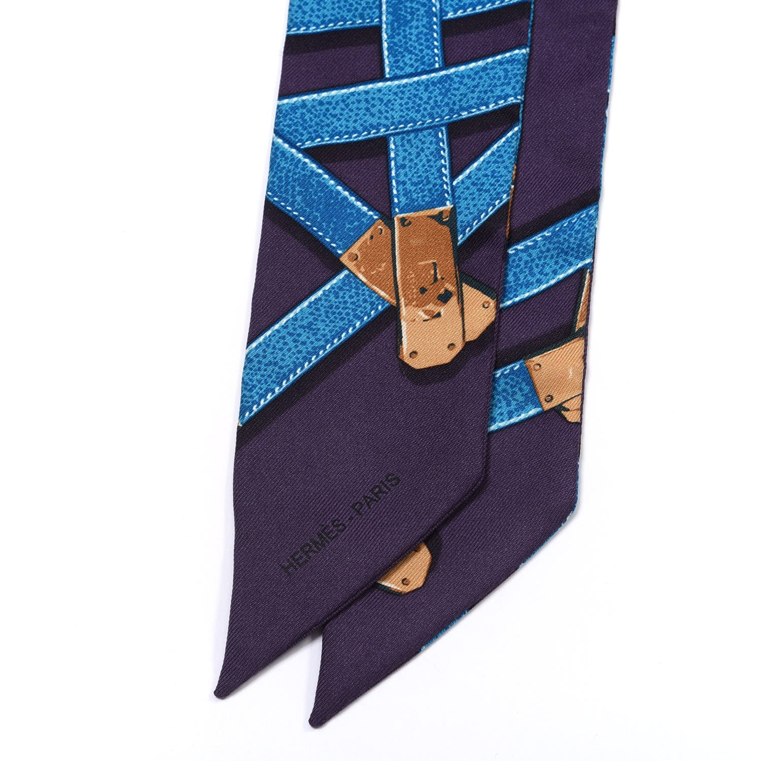 Hermes Silk Tres Kelly Twilly 2 of 4