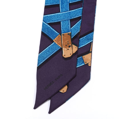 Hermes Silk Tres Kelly Twilly 2 of 4