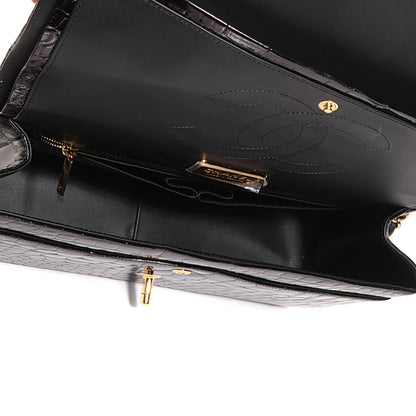 Chanel Alligator Jumbo Double Flap Black 5 of 8