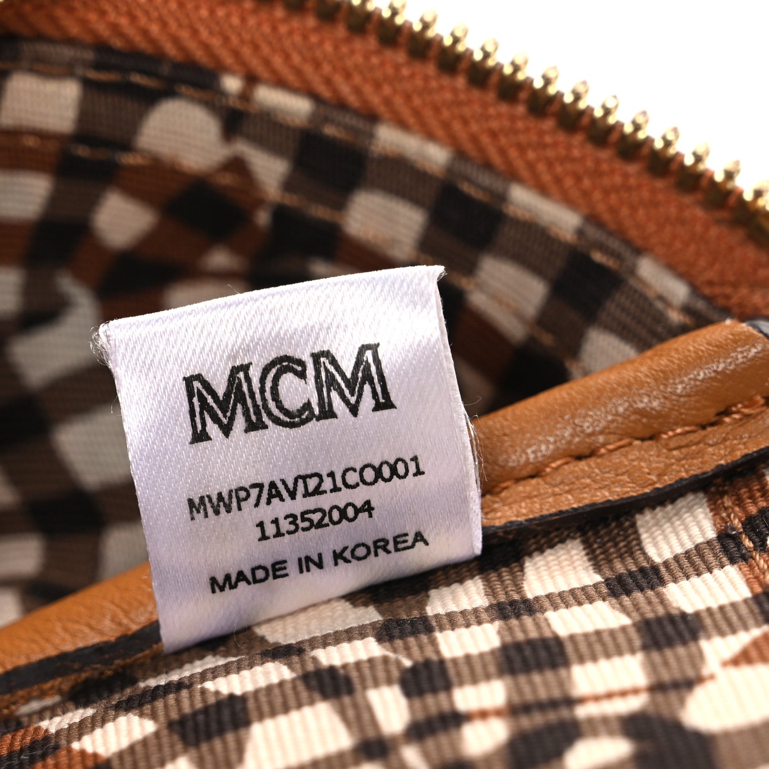 MCM Visetos Liz Shopper Tote Pouch Cognac 1890115 – FASHIONPHILE