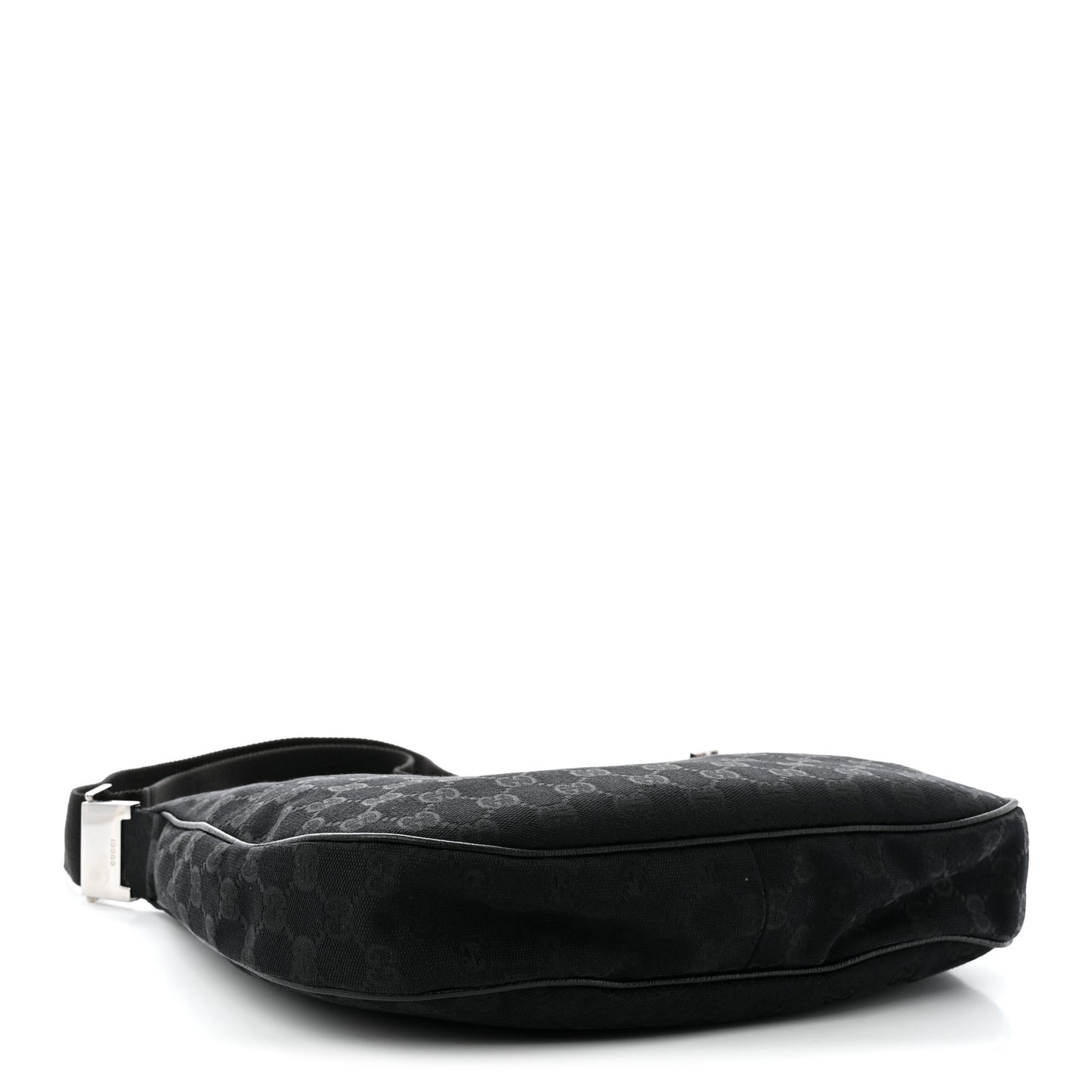 Monogram Medium Half Moon Hobo Black