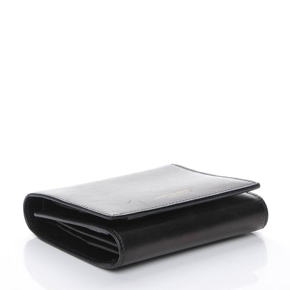 Saint Laurent Smooth Calfskin Compact Wallet Black 4 of 7