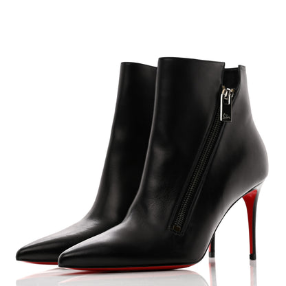 Christian Louboutin Calfskin Birgikate 85 Ankle Boots 37.5 Black 3 of 9