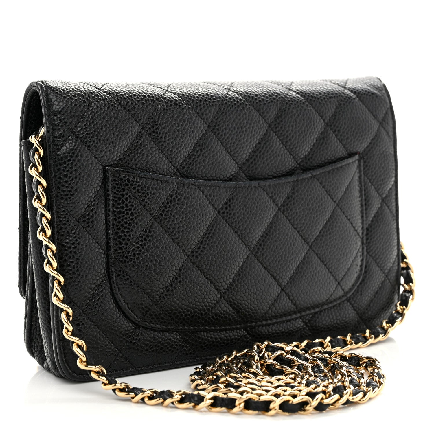 Chanel Caviar Quilted Wallet on Chain WOC Black 3 of 11