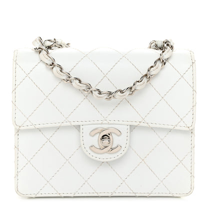 Chanel Caviar Quilted Mini Square Flap White 1 of 13