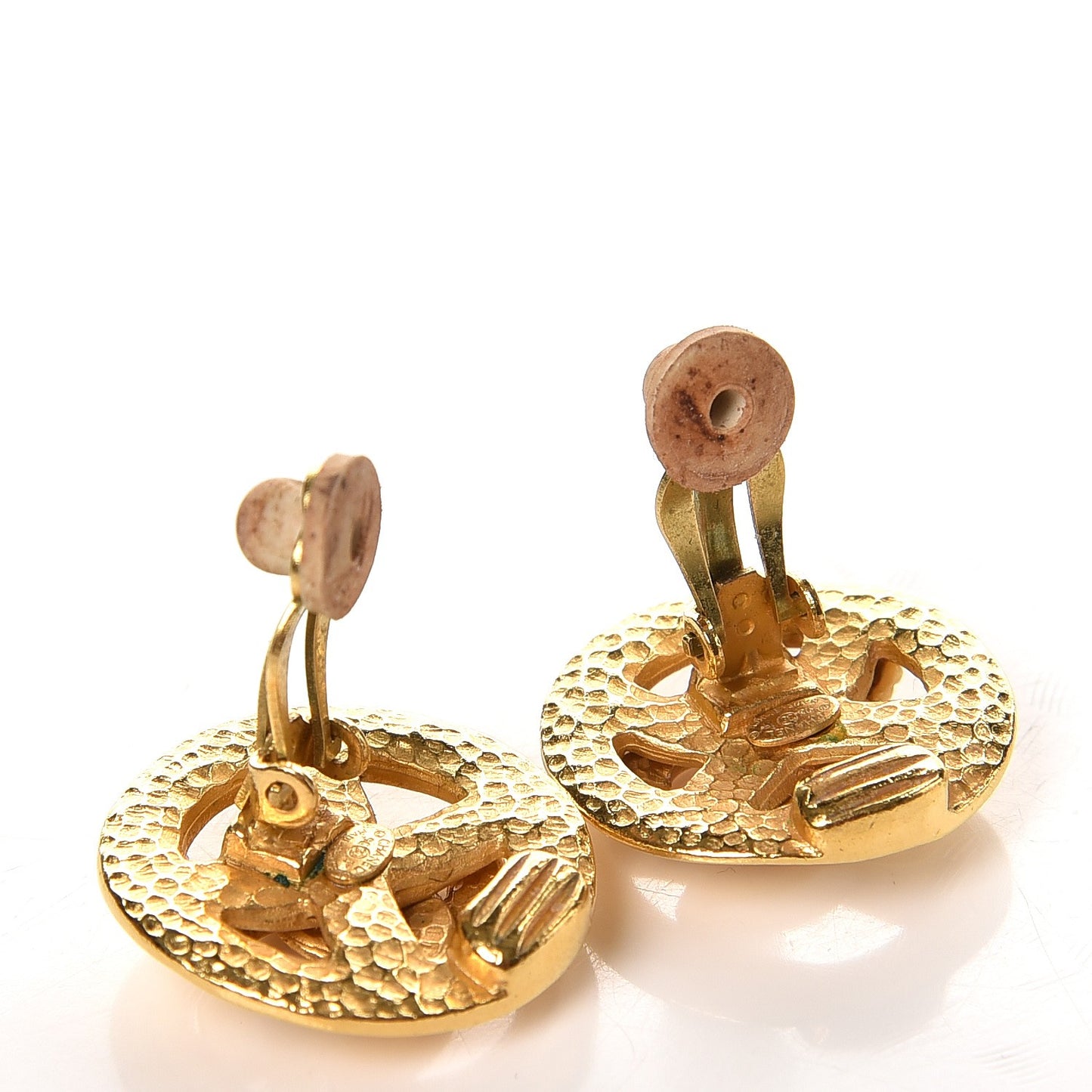CC Clip On Earrings Gold