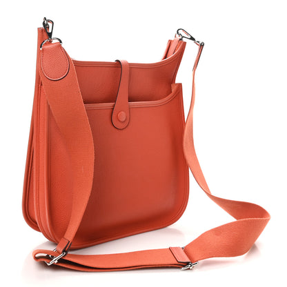 Hermes Taurillon Clemence EVELYNE III PM Feu 2 of 10