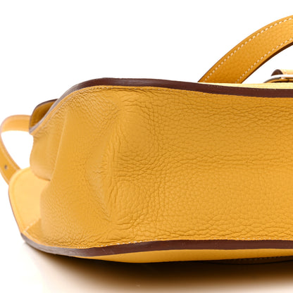 Hermes Taurillon Clemence Halzan 31 Jaune Ambre 10 of 16