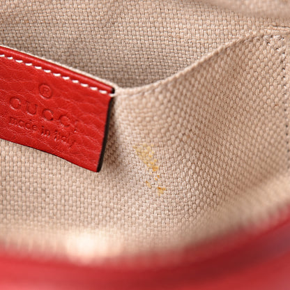 Gucci Pebbled Calfskin Small Soho Disco Bag Tabasco Red 8 of 12