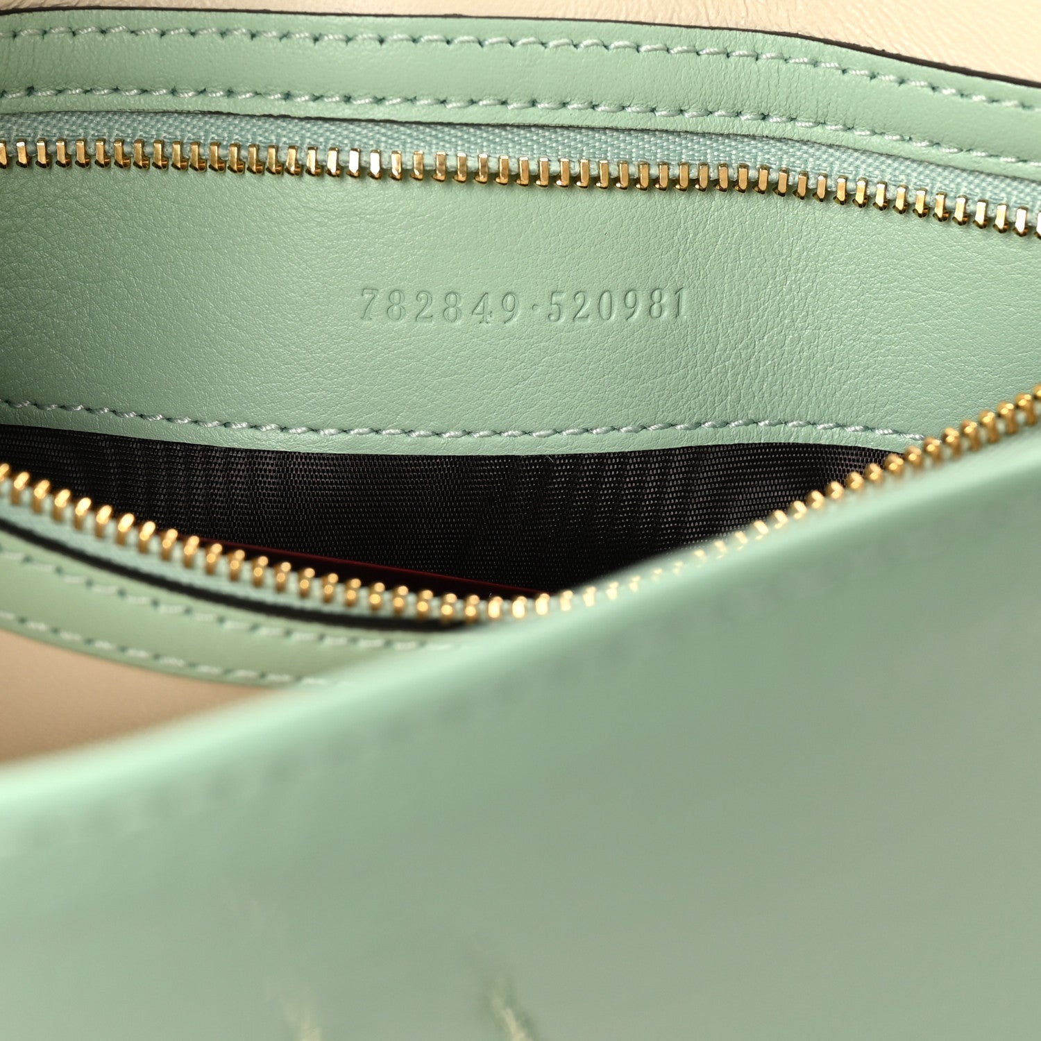 Gucci Patent Calfskin Small Jackie Shoulder Bag Light Green 7 of 10