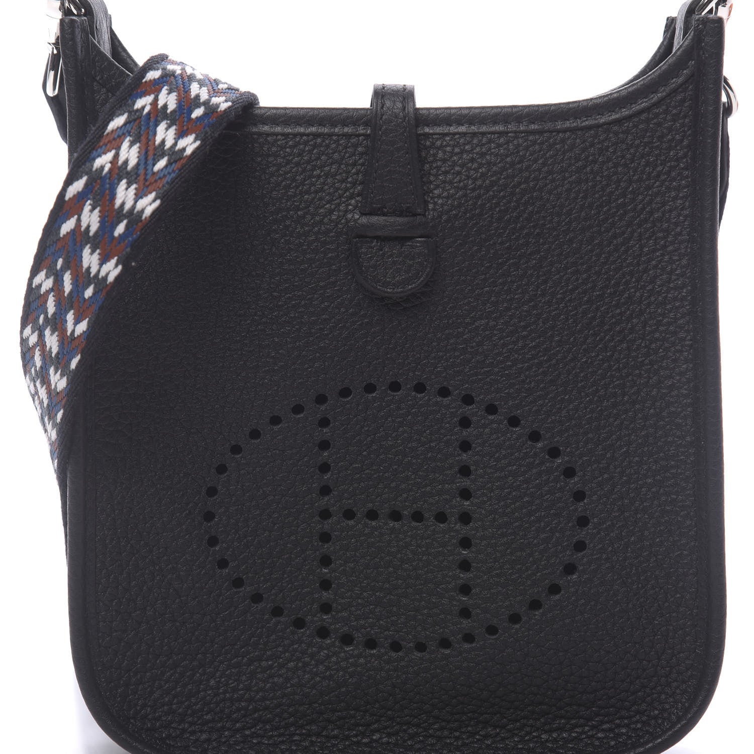 Hermes Taurillon Maurice Zigzag Evelyne TPM Black 10 of 11
