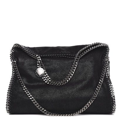 Stella McCartney Shaggy Deer Small Falabella Fold Over Tote Black 1 of 9