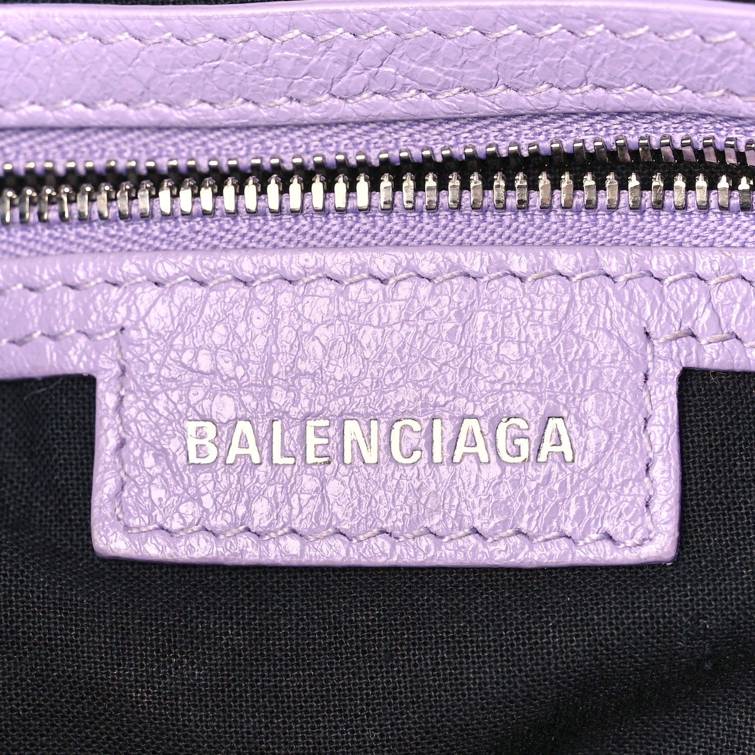 Balenciaga Agneau Arena Le Cagole Bucket Bag XS Lilac 6 of 11