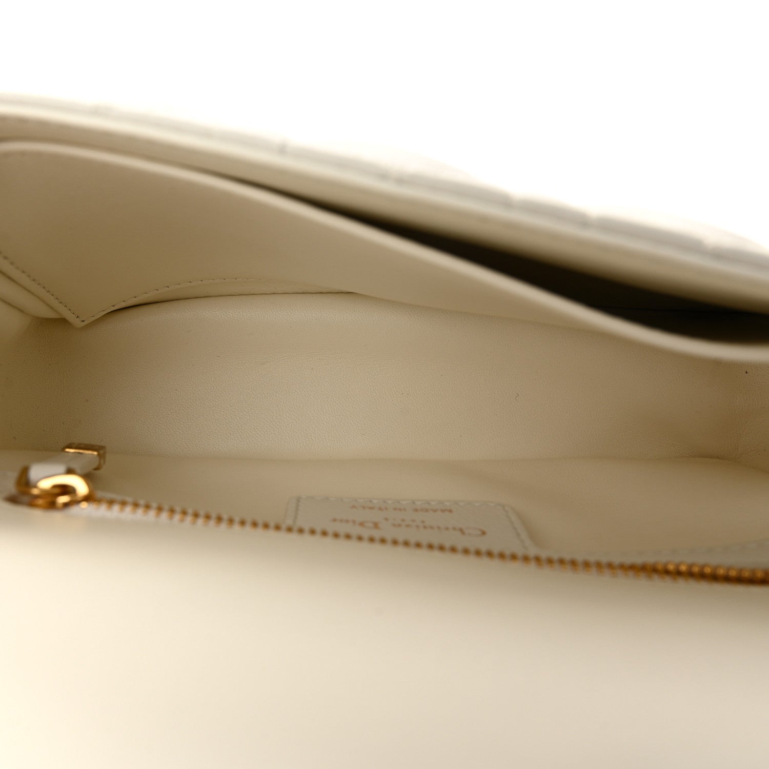 Christian Dior Lambskin Cannage Small Caro Bag Ivory 5 of 11