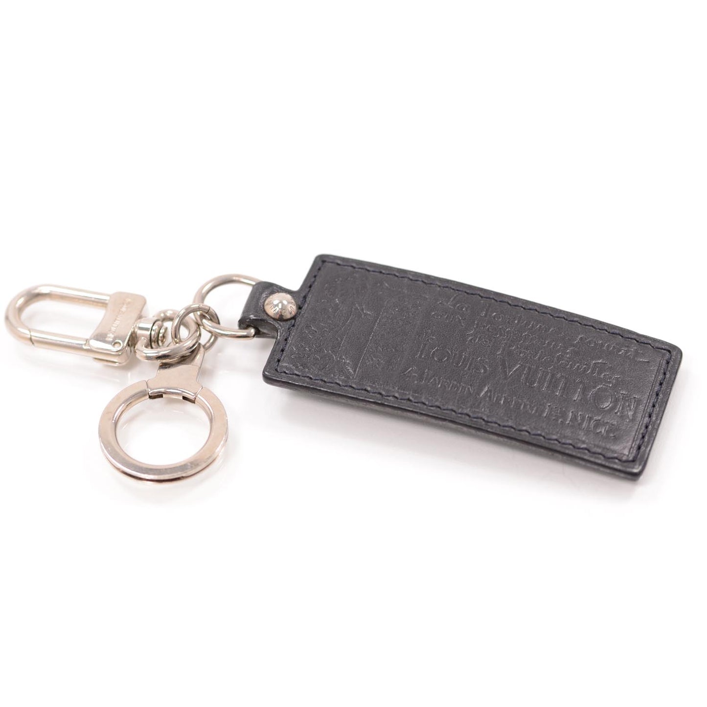 Leather Porte Clefs Fortune Key Chain Black