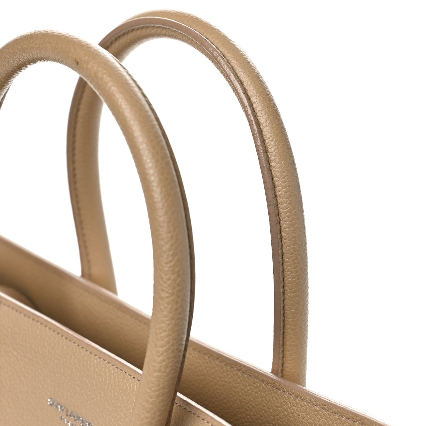 Grained Calfskin Small Sac De Jour Dark Beige