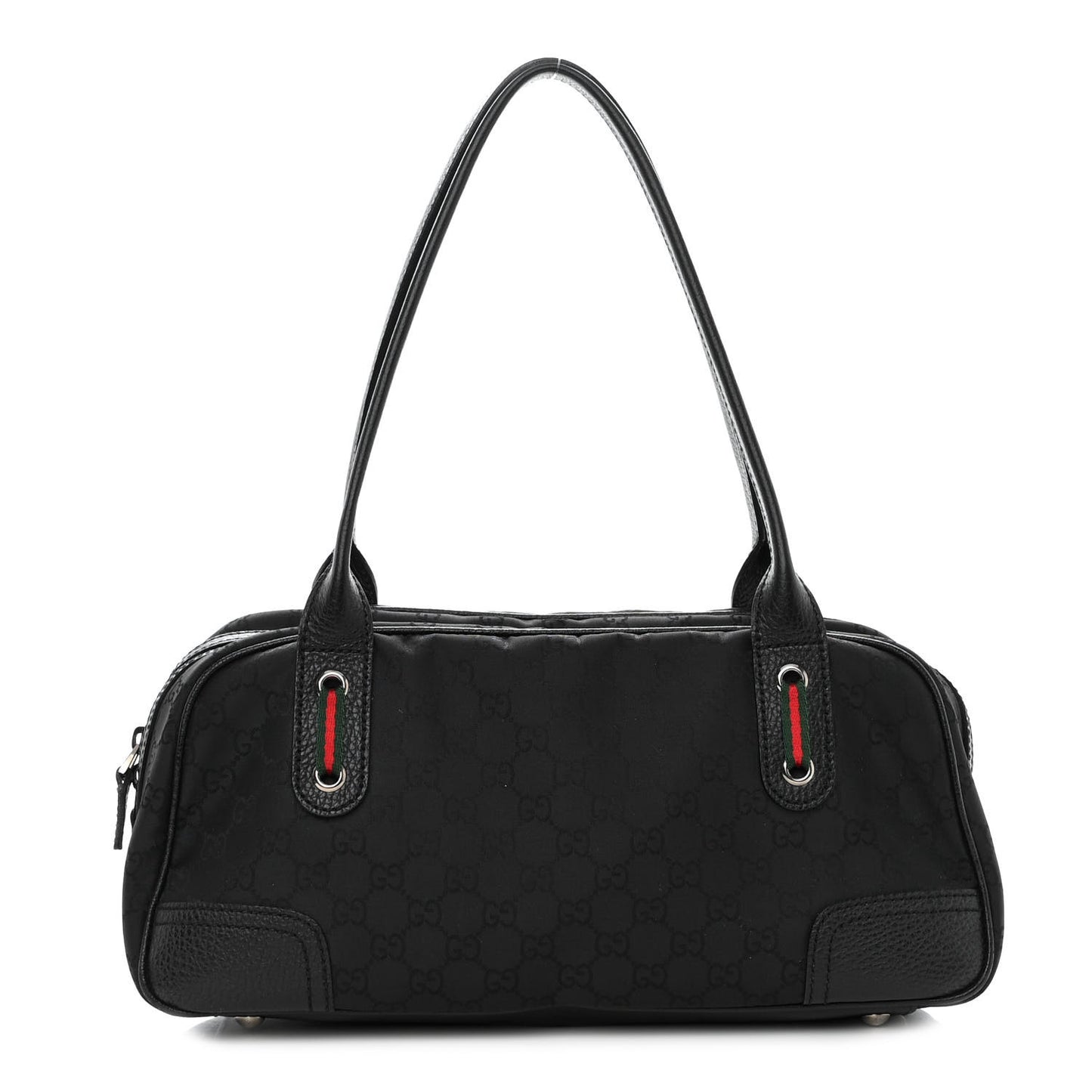 Canvas Monogram Web Princy Boston Black