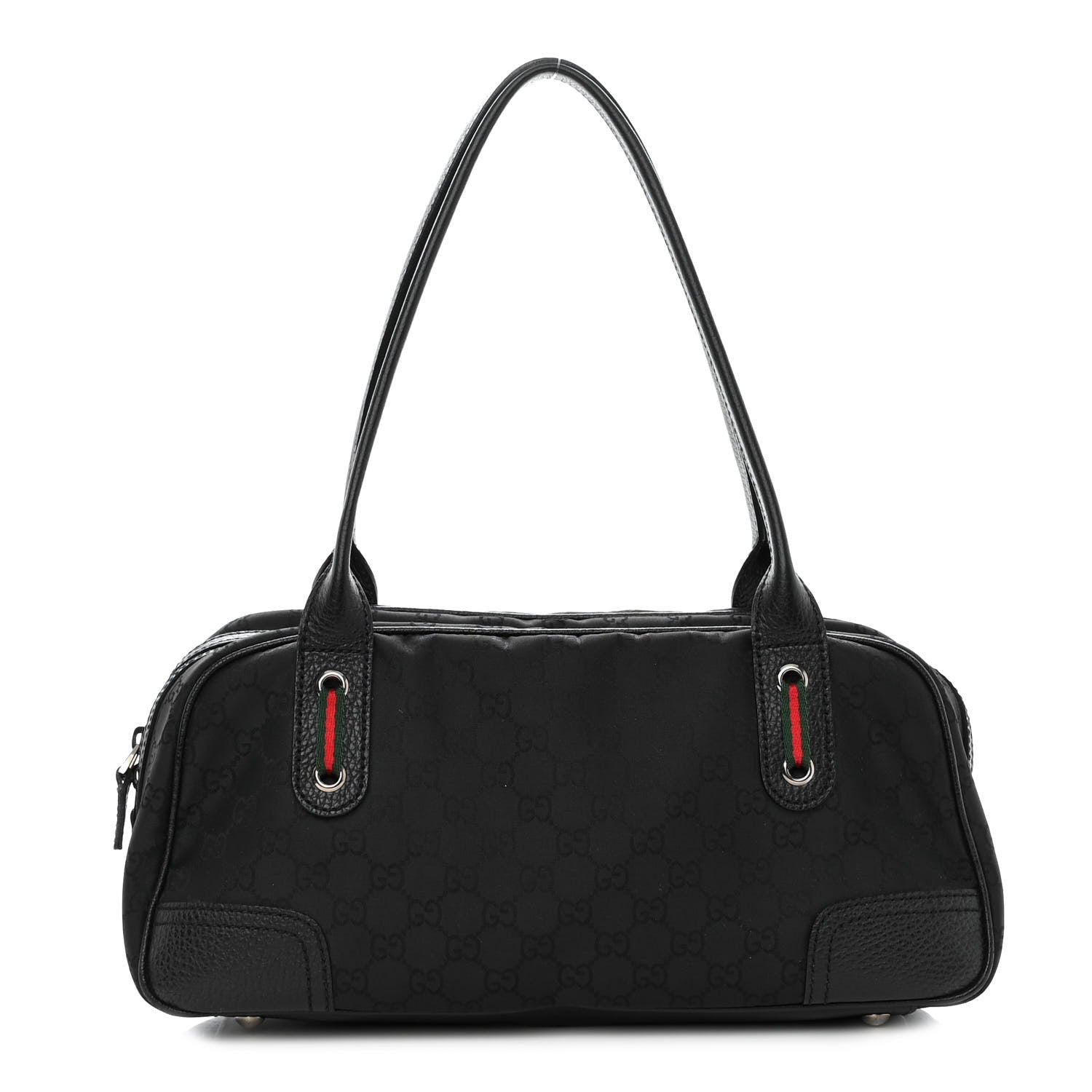 Gucci Canvas Monogram Web Princy Boston Black 1 of 11
