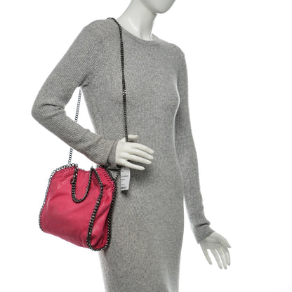 Stella McCartney Shaggy Deer Mini Falabella Fold Over Tote Hot Pink 2 of 5