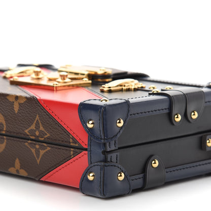Louis Vuitton Monogram Malletage Print Petite Malle Marine Rouge 8 of 8