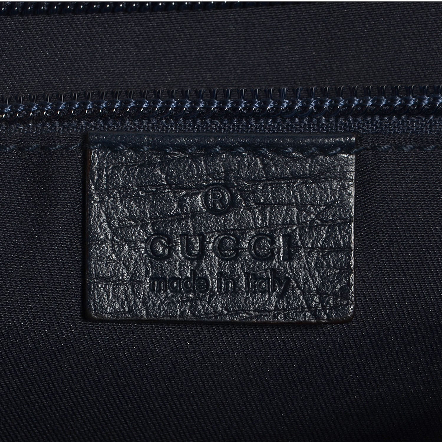 Gucci GG Plus Monogram Vintage Web Large Flap Messenger Bag Beige Navy Blue 6 of 7