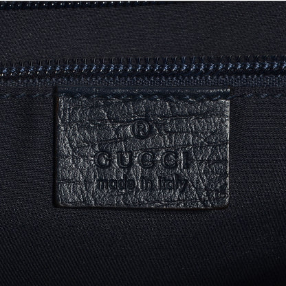 Gucci GG Plus Monogram Vintage Web Large Flap Messenger Bag Beige Navy Blue 6 of 7