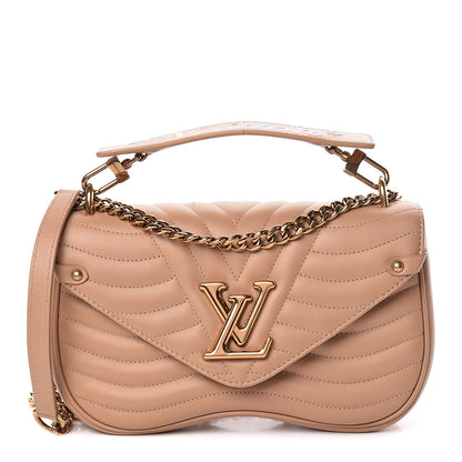 Louis Vuitton Calfskin New Wave Chain MM Noisette 1 of 9