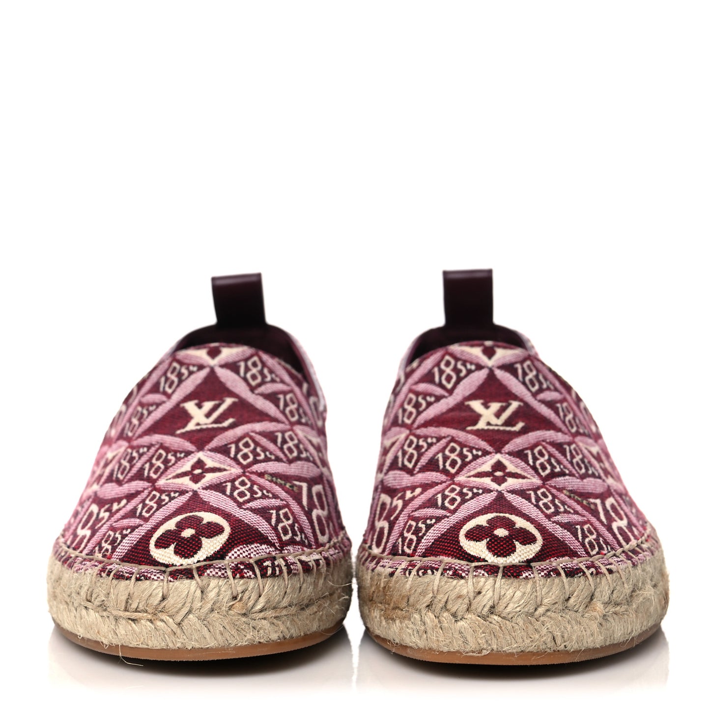 Jacquard Since 1854 Starboard Espadrille Flats 38 Bordeaux