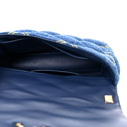 Louis Vuitton Denim Malletage GO-14 PM Blue 5 of 8