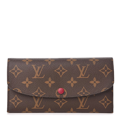 Louis Vuitton Monogram Emilie Wallet Fuchsia 1 of 6