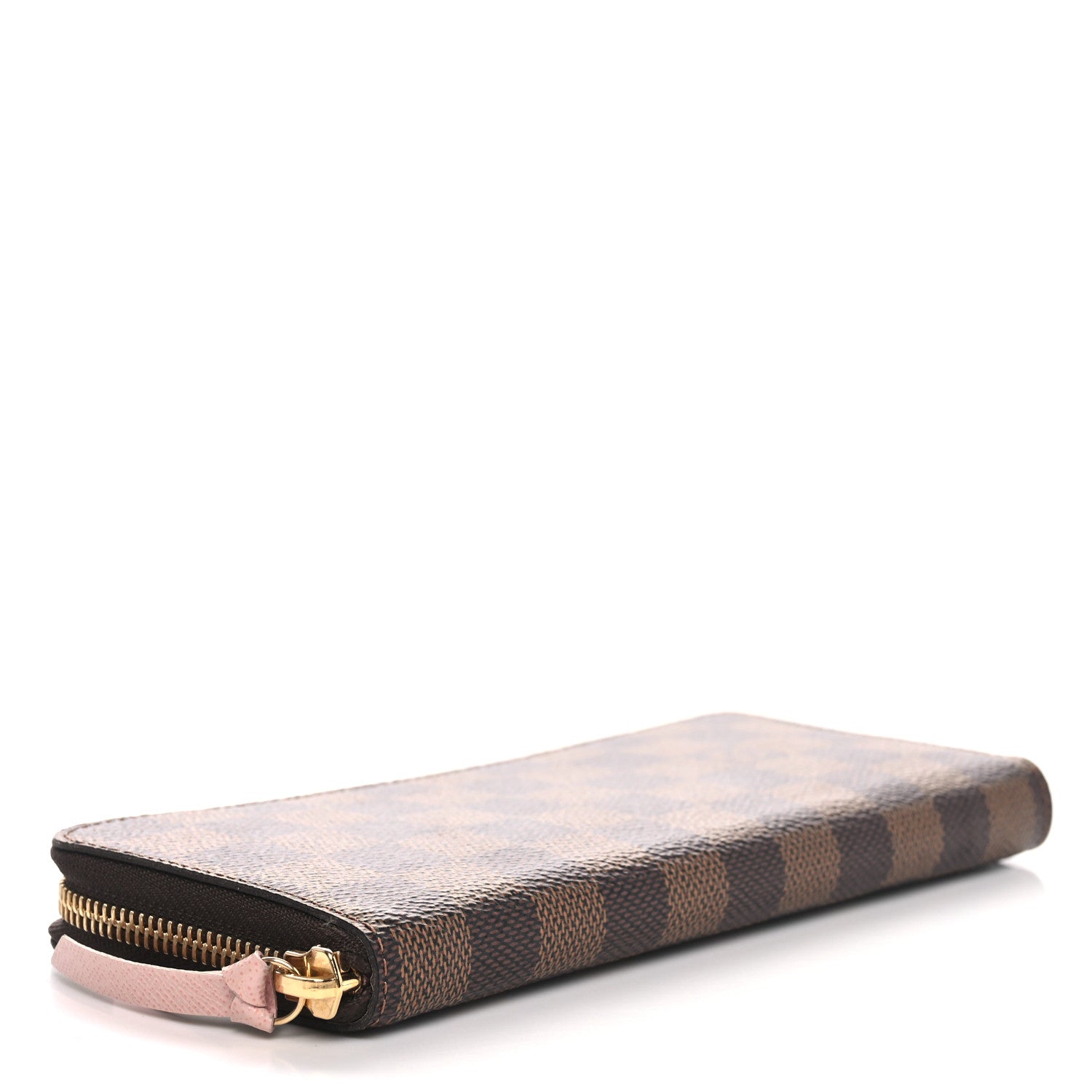 Louis Vuitton Damier Ebene Clemence Wallet Rose Ballerine 4 of 8