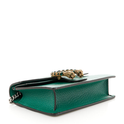Gucci Dollar Calfskin Crystal Super Mini Dionysus Shoulder Bag Emerald 4 of 10